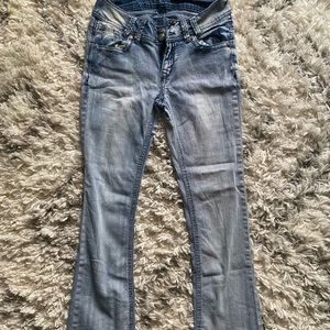 Light blue flare wallflower jeans